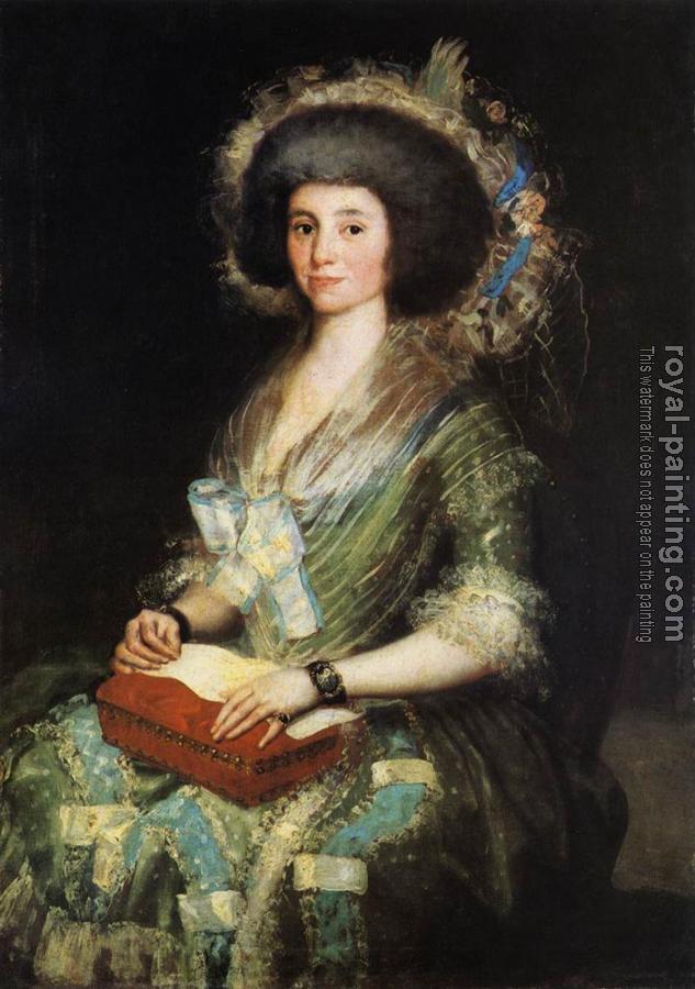 Francisco De Goya : Portrait of the Wife of Juan Agustin Cean Bermudez